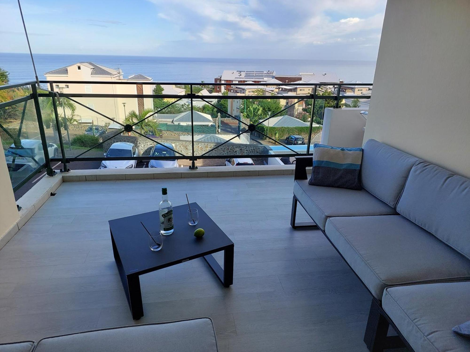 Beau T3 Litchi Vue Ocean Piscine Apartamento Saint-Gilles-les Bains Exterior foto